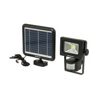 Silverline - Lampe solaire LED COB avec détecteur PIR