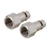 Silverline - Coupleurs Euro à baïonnette à filetage femelle pour tuyau air comprimé, 2 pcs