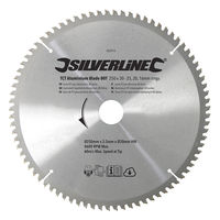 Silverline - Lame TCT pour aluminium, 80 dents