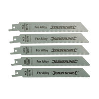 Silverline - Lames de scie-sabre pour alliage, 5 pcs