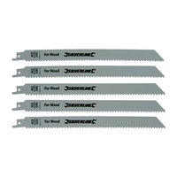 Silverline - Lames de scie-sabre pour bois, 5 pcs