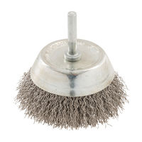 Silverline - Brosse boisseau rotative en acier inoxydable