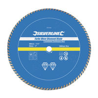 Silverline - Disque diamant à tronçonner Turbo Wave