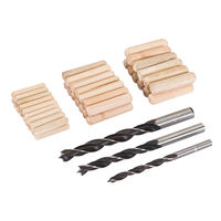 Silverline - Chevilles et mèches à bois, 47 pcs