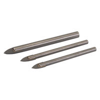 Silverline - Forets pour carrelage et verre, 3 pcs