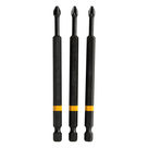 Lot de 3 embouts de vissage impact Phillips