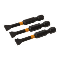 Triton - Lot de 3 embouts de vissage chocs Phillips