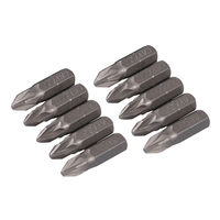 Silverline - 10 embouts Pozidriv chrome-vanadium