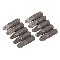 Silverline - 10 embouts Pozidriv chrome-vanadium