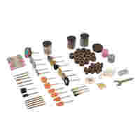 Silverline - Kit d'accessoires pour outil rotatif, 216 pcs