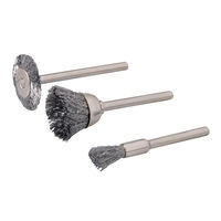 Silverline - Brosses métalliques pour outil rotatif, 3 pcs