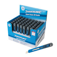 Silverline - Cutters à lame sécable 9 mm, présentoir 48 pcs