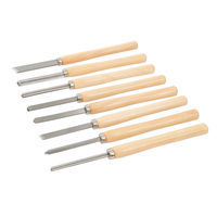 Silverline - Ciseaux pour tour à bois, 8 pcs