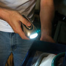 Silverline - Lampe-torche à manivelle LED