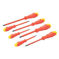 Silverline - Tournevis isolés à manche caoutchouté, 7 pcs