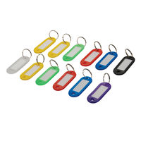 Silverline - Porte-clés à étiquettes de couleurs assorties, 12 pcs
