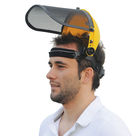 Casque de protection à visière grillagée