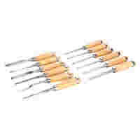 Silverline - Ciseaux à bois de sculpteur, 12 pcs