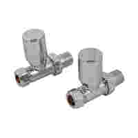 Plumbob - Valves droites pour radiateur sèche-serviettes, 2 pcs