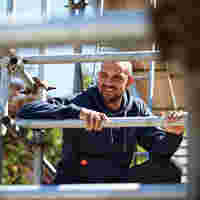 Scruffs - Sweatshirt à capuche Eco Worker bleu marine
